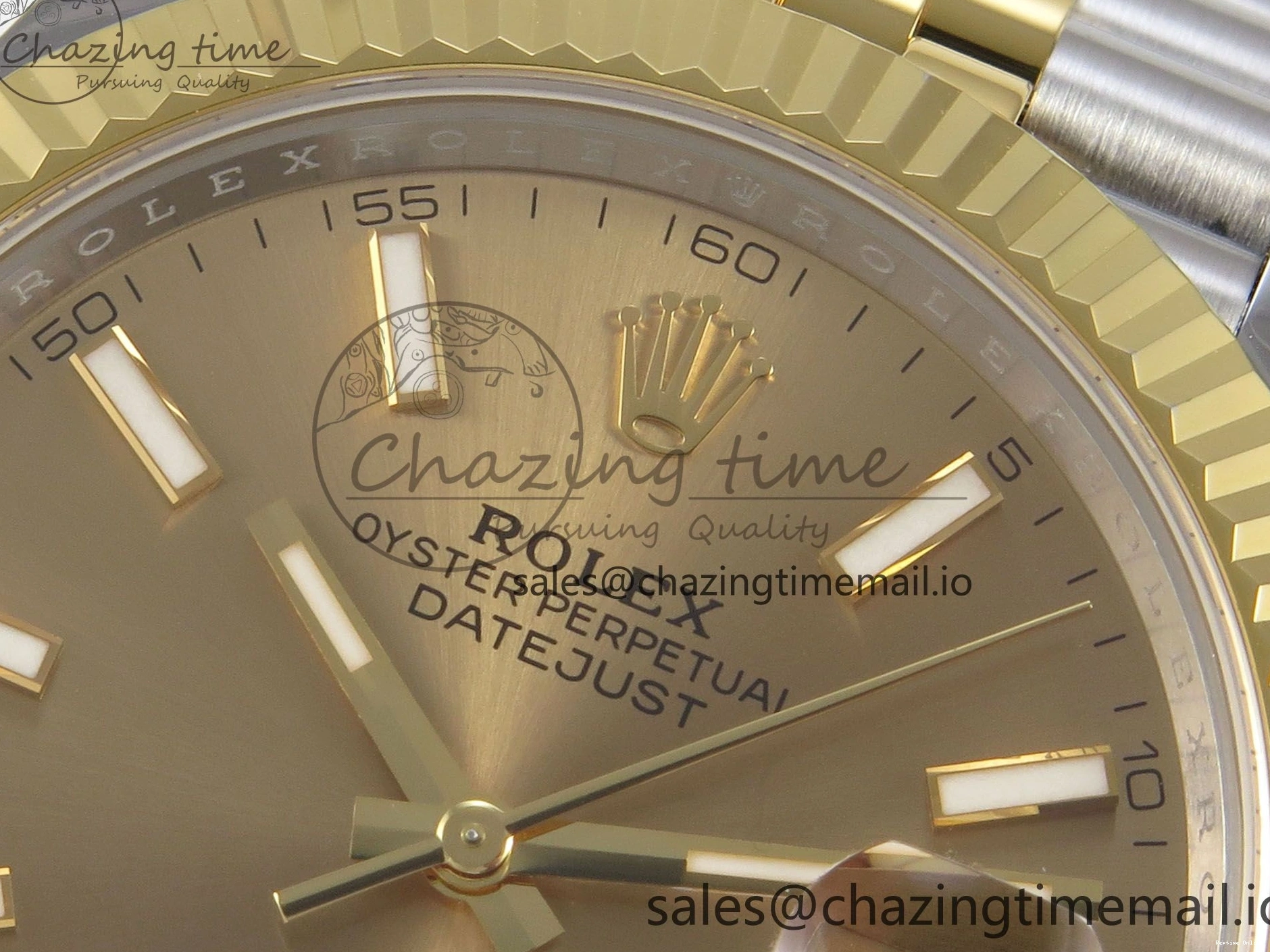 1227 DateJust 41 126333 SS YG ARF 1:1 Best Edition YG Stick Dial on Jubilee Bracelet SH3235 (Weighted) Effortless 216